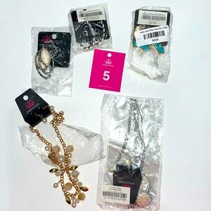 Paparazzi Bundle #5 White crackle